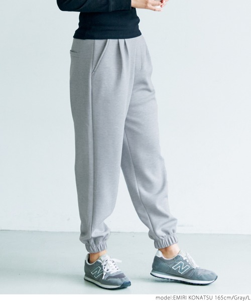 coca（coca）（コカ）の「段ボールジョガーパンツ（その他パンツ・レディース・ブラック/グレー・M/L）」の9枚目の写真