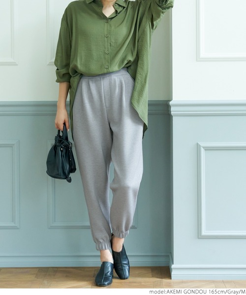 coca（coca）（コカ）の「段ボールジョガーパンツ（その他パンツ・レディース・ブラック/グレー・M/L）」の12枚目の写真