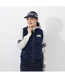 FILA GOLF/フィラ ゴルフ セットアップ ベスト スカート ボア 防風 撥水加工 ストレッチ レディース 保温 防寒