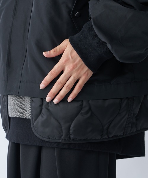 Lui's（ルイス）の「レイヤードキルティングMA-1（MA-1・メンズ・ブラック/ネイビー・S/M）」の17枚目の写真