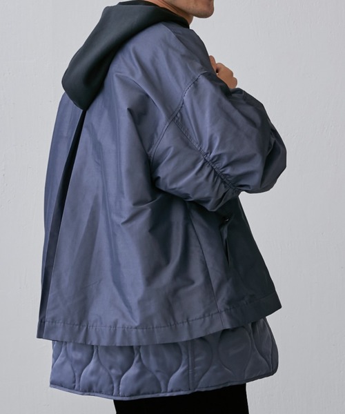 Lui's（ルイス）の「レイヤードキルティングMA-1（MA-1・メンズ・ブラック/ネイビー・S/M）」の8枚目の写真