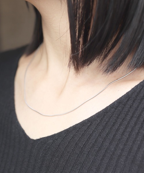 calmila（カルミラ）の「金属アレルギー対応 シンプルスネークチェーンステンレスネックレス（ネックレス・レディース・ピンク系その他4/ゴールド系その他2/シルバー系その他3/ゴールド系その他5/シルバー系その他5/ピンク系その他2/ピンク系その他3/ピンク系その他5/シルバー系その他4/シルバー系その他2/ゴールド系その他3/ゴールド系その他4・9/15 /20）」の6枚目の写真