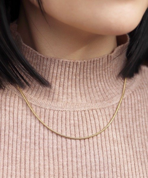 calmila（カルミラ）の「金属アレルギー対応 シンプルスネークチェーンステンレスネックレス（ネックレス・レディース・ピンク系その他4/ゴールド系その他2/シルバー系その他3/ゴールド系その他5/シルバー系その他5/ピンク系その他2/ピンク系その他3/ピンク系その他5/シルバー系その他4/シルバー系その他2/ゴールド系その他3/ゴールド系その他4・9/15 /20）」の10枚目の写真