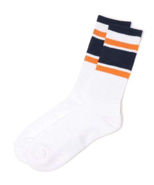 BAYFLOW（ベイフロー）の「BFリッチェルラインソックス（ソックス/靴下・メンズ・パープル/ネイビー/グリーン/ブラック・FREE）」の3枚目の写真