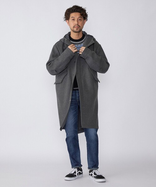 SHIPS(シップス)の「SHIPS: スーパー120'S メリノウール メルトン モッズコート(モッズコート・メンズ・ダークグレー/ネイビー・SMALL/MEDIUM/LARGE/X-LARGE)」の7枚目の写真