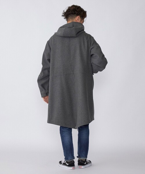 SHIPS(シップス)の「SHIPS: スーパー120'S メリノウール メルトン モッズコート(モッズコート・メンズ・ダークグレー/ネイビー・SMALL/MEDIUM/LARGE/X-LARGE)」の9枚目の写真