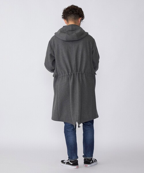 SHIPS(シップス)の「SHIPS: スーパー120'S メリノウール メルトン モッズコート(モッズコート・メンズ・ダークグレー/ネイビー・SMALL/MEDIUM/LARGE/X-LARGE)」の12枚目の写真