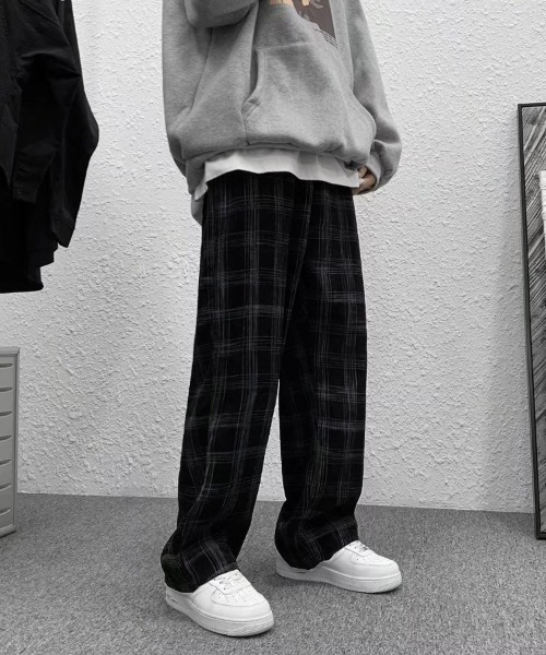 Ressaca(レサーカ)の「チェック柄 ルーズシルエット ストレートイージーパンツ(その他パンツ・メンズ・ブラック/グリーン・L/XL/M)」の18枚目の写真