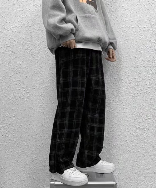 Ressaca(レサーカ)の「チェック柄 ルーズシルエット ストレートイージーパンツ(その他パンツ・メンズ・ブラック/グリーン・L/XL/M)」の21枚目の写真