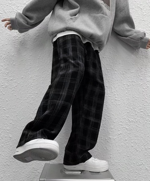 Ressaca(レサーカ)の「チェック柄 ルーズシルエット ストレートイージーパンツ(その他パンツ・メンズ・ブラック/グリーン・L/XL/M)」の22枚目の写真