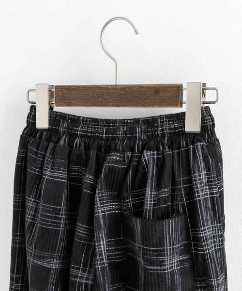 Ressaca(レサーカ)の「チェック柄 ルーズシルエット ストレートイージーパンツ(その他パンツ・メンズ・ブラック/グリーン・L/XL/M)」の9枚目の写真