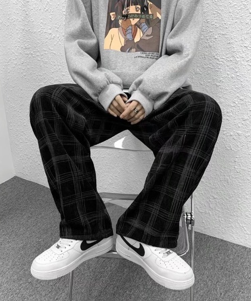 Ressaca(レサーカ)の「チェック柄 ルーズシルエット ストレートイージーパンツ(その他パンツ・メンズ・ブラック/グリーン・L/XL/M)」の16枚目の写真