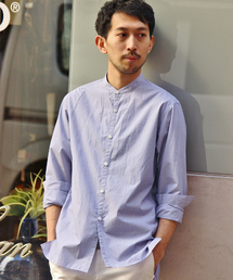 EDIFICE | ◇トルファンコットンハケメ バンドカラーL/S(シャツ/ブラウス)