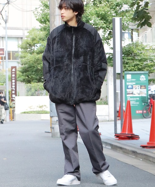 ABU GARCIA(アブ・ガルシア)の「AbuGarcia/アブ ガルシア REVERSIBLE MIL TRUCK JACKET リバーシブル フリースジャケット(ミリタリージャケット・メンズ・オリーブ/ブラック・L/M)」の16枚目の写真