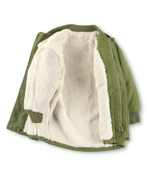 BRANSHES（ブランシェス）の「【あったか】ブルゾン（ブルゾン・キッズ・ベージュ/ブラック/カーキオリーブ・120/130/110/100/140/150/160）」の11枚目の写真