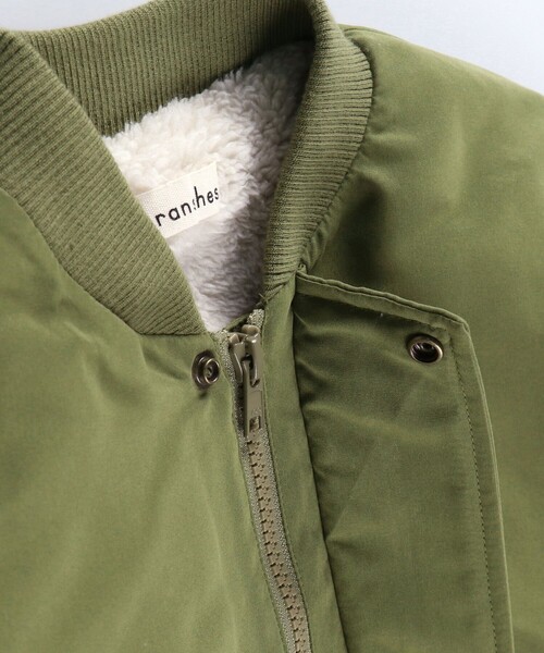 BRANSHES（ブランシェス）の「【あったか】ブルゾン（ブルゾン・キッズ・ベージュ/ブラック/カーキオリーブ・120/130/110/100/140/150/160）」の13枚目の写真