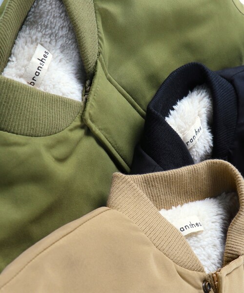 BRANSHES（ブランシェス）の「【あったか】ブルゾン（ブルゾン・キッズ・ベージュ/ブラック/カーキオリーブ・120/130/110/100/140/150/160）」の19枚目の写真