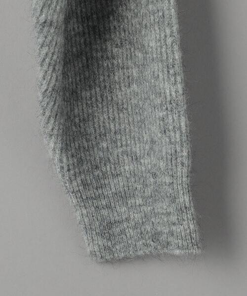 BEAUTY&YOUTH UNITED ARROWS(ビューティーアンドユースユナイテッドアローズ)の「ウール&モヘヤブレンド ショート ロングスリーブ ニット(ニット/セーター・レディース・ブラック/ダークグレー・FREE)」の6枚目の写真