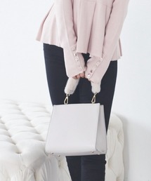 HALUHIROINE | ファーハンドルバッグ(ハンドバッグ)