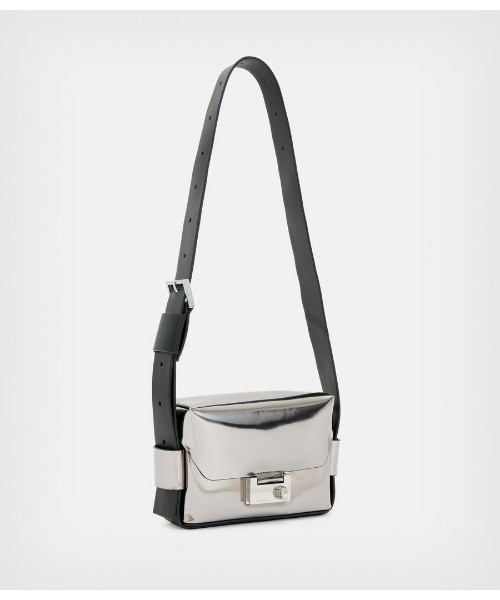 ALLSAINTS（オールセインツ）の「FRANKIE CROSSBODY | FRANKIE クロスボディ（ショルダーバッグ・レディース・シルバー系・ONE SIZE）」の7枚目の写真