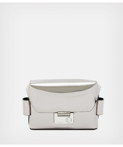 ALLSAINTS（オールセインツ）の「FRANKIE CROSSBODY | FRANKIE クロスボディ（ショルダーバッグ・レディース・シルバー系・ONE SIZE）」の9枚目の写真