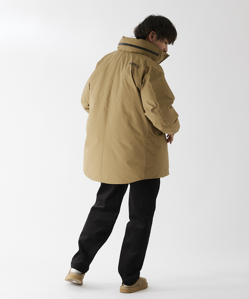 +phenix(プラスフェニックス)の「【+phenix / プラスフェニックス】別注 GORE-TEX ショート ダウンコート(ダウンジャケット/コート・メンズ・ブラック/ベージュ系その他・MEDIUM/LARGE)」の5枚目の写真