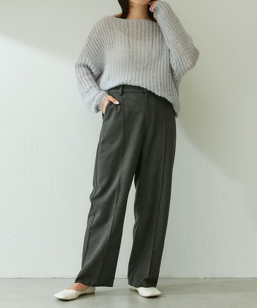 COLLAGE GALLARDAGALANTE(コラージュガリャルダガランテ)の「モヘアタッチニット(ニット/セーター・レディース・ライトグレー/ピンク/レモンイエロー・FREE)」の17枚目の写真