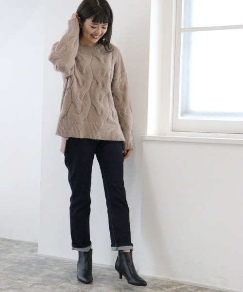 Pierrot(ピエロ)の「ポインテッドトゥショートブーツ(ブーツ・レディース・ブラック/ブラウン/ベージュ・S/M/L/XL)」の10枚目の写真