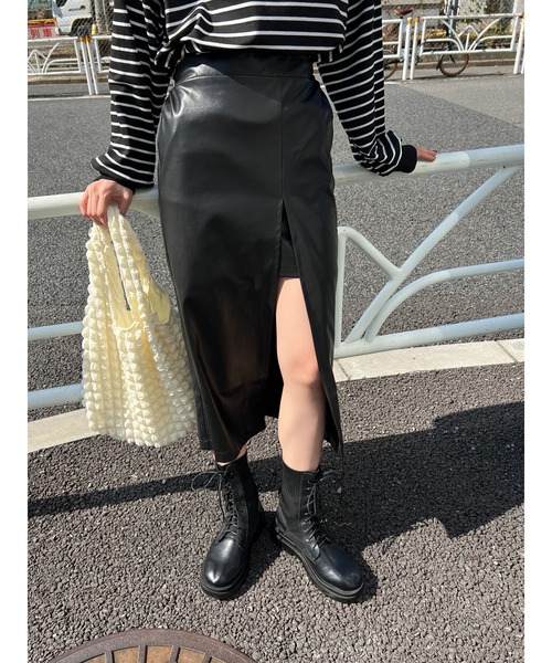 PHILLY（フィリー）の「フロントスリットロングスカート（スカート・レディース・ブラック/ブラック系その他・FREE）」の8枚目の写真