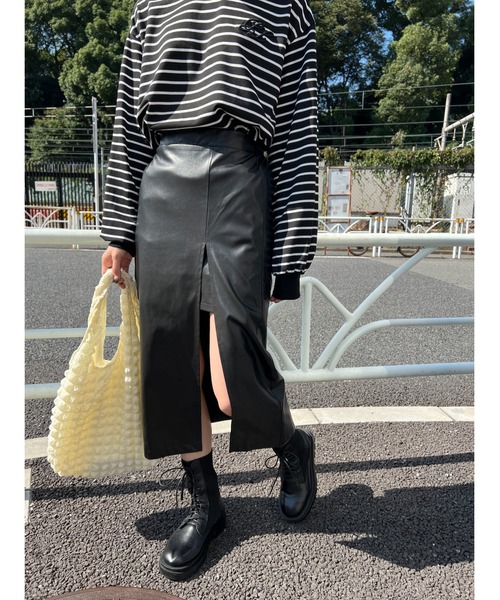 PHILLY（フィリー）の「フロントスリットロングスカート（スカート・レディース・ブラック/ブラック系その他・FREE）」の9枚目の写真