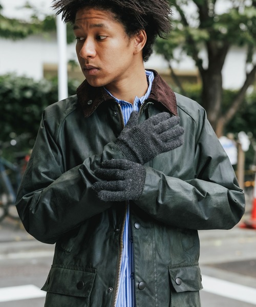 Black Sheep(ブラックシープ)の「Black Sheep/ブラックシープ KNIT GLOVE ニットグローブ(手袋・メンズ・チャコール・ONE SIZE)」の8枚目の写真