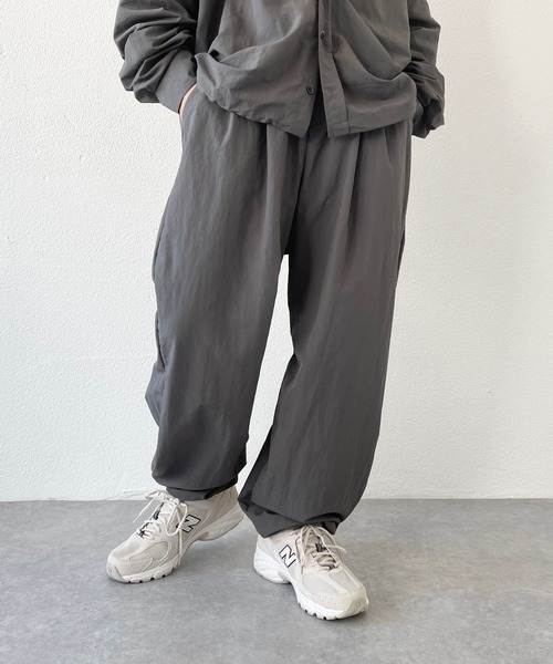 ユニセックスアイテム】loose silhouette nylon pants / 'シーズンレス