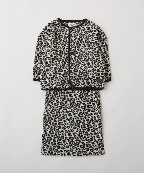 CIAOPANIC TYPY(チャオパニックティピー)の「【KIDS】レオパードフリーススナップカーデガン(カーディガン/ボレロ・キッズ・サンドベージュ/アイボリー・S/M/L/XL/XXL)」の10枚目の写真