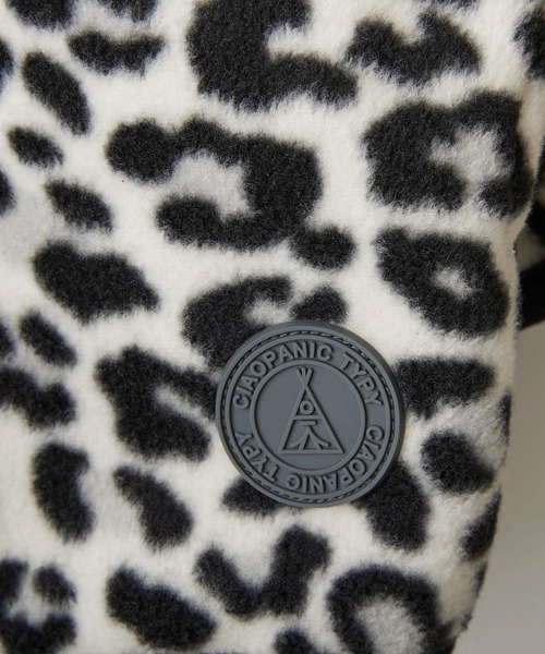 CIAOPANIC TYPY(チャオパニックティピー)の「【KIDS】レオパードフリーススナップカーデガン(カーディガン/ボレロ・キッズ・サンドベージュ/アイボリー・S/M/L/XL/XXL)」の12枚目の写真