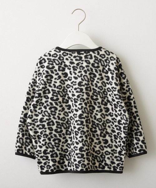 CIAOPANIC TYPY(チャオパニックティピー)の「【KIDS】レオパードフリーススナップカーデガン(カーディガン/ボレロ・キッズ・サンドベージュ/アイボリー・S/M/L/XL/XXL)」の14枚目の写真