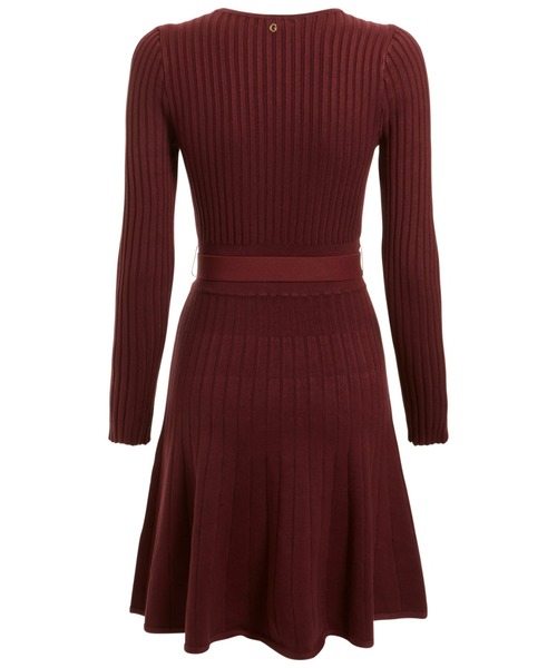 Guess（ゲス）の「Rib Pleated Paige Sweater Dress（ワンピース・レディース・ボルドー・SMALL/MEDIUM/X-SMALL）」の2枚目の写真