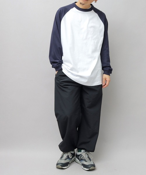 United Athle（ユナイテッドアスレ）の「5.6オンス ラグラン 配色 ボックスシルエット ロングスリーブ Tシャツ（Tシャツ/カットソー・メンズ・ホワイト系その他/ホワイト系その他3/ホワイト系その他2・XL/M/L）」の15枚目の写真