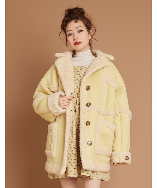Little sunny bite（リトルサニーバイト）の「Big jacket（ブルゾン・レディース・ブラック/グリーン/イエロー・SMALL/MEDIUM）」の3枚目の写真