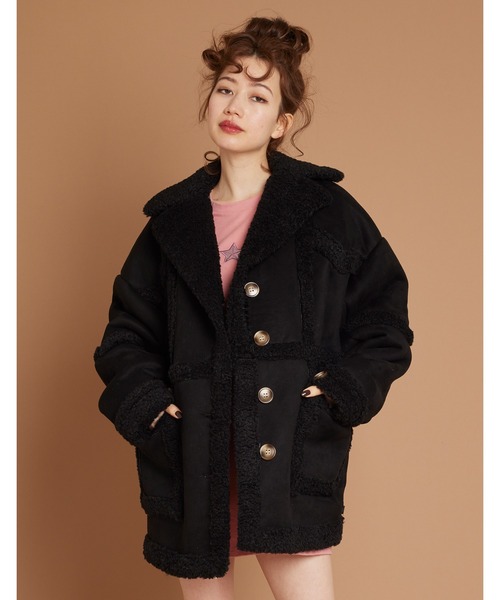 Little sunny bite（リトルサニーバイト）の「Big jacket（ブルゾン・レディース・ブラック/グリーン/イエロー・SMALL/MEDIUM）」の2枚目の写真