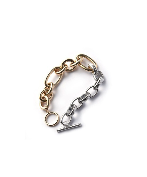 marjour(マージュール)の「COMBI COLOR CHAIN BRACELET(ブレスレット・レディース・シルバー×ゴールド・FREE)」の13枚目の写真