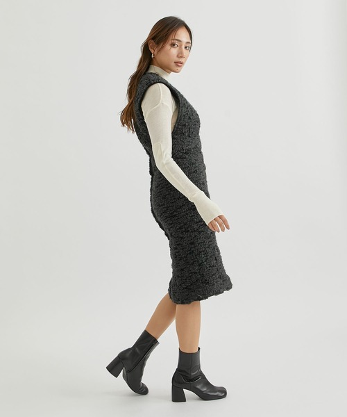 THE PERMANENT EYE(ザパーマネントアイ)の「【COATE/コート】ONE-PIECE/ワンピース(ワンピース・レディース・グレー・38)」の5枚目の写真