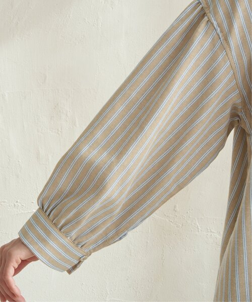 LBC（エルビーシー）の「ストライプ3WAYワンピース（シャツワンピース・レディース・ネイビー/ホワイト/ベージュ・L/M）」の9枚目の写真