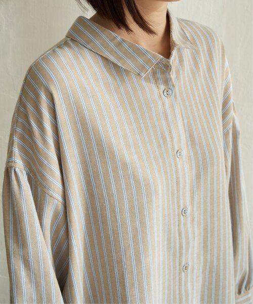 LBC（エルビーシー）の「ストライプ3WAYワンピース（シャツワンピース・レディース・ネイビー/ホワイト/ベージュ・L/M）」の11枚目の写真