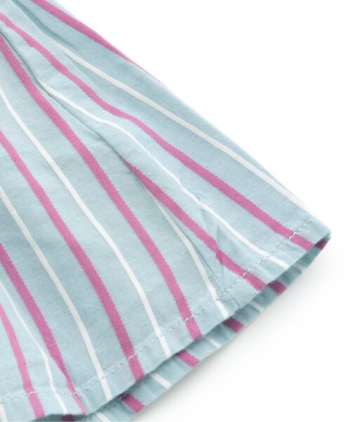 BREEZE（ブリーズ）の「ティアードシャツワンピ（ワンピース・キッズ・ブルー/ピンク/オフホワイト・80/120/100/130/140/110/90）」の19枚目の写真