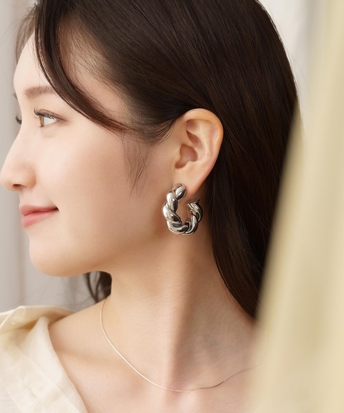 ツイストフープピアス（ピアス（両耳用））｜ANOH（アノー）の