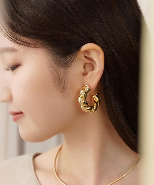 ツイストフープピアス（ピアス（両耳用））｜ANOH（アノー）の