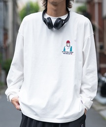 Red Cap Girl | 【a-r】〔Red Cap Girl/レッドキャップガール〕ヘビーウェイト天竺 バックプリント/ワンポイント刺繍 ルーズサイズ L/S T-Shrit(Tシャツ/カットソー)