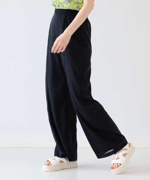 Ray BEAMS(レイビームス)の「Ray BEAMS / オーガンジー ワイド パンツ(その他パンツ・レディース・ブラック/グレー・0/1)」の2枚目の写真