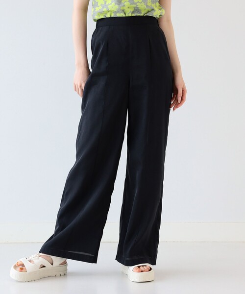 Ray BEAMS(レイビームス)の「Ray BEAMS / オーガンジー ワイド パンツ(その他パンツ・レディース・ブラック/グレー・0/1)」の12枚目の写真