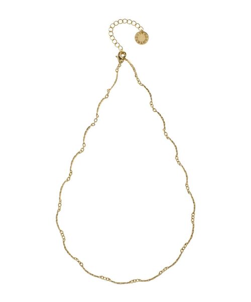 LAGUNAMOON(ラグナムーン)の「カーブチェーンショートネックレス(ネックレス・レディース・シルバー/ゴールド・FREE)」の3枚目の写真